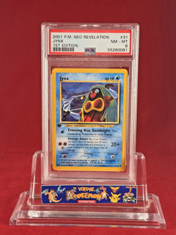 2001 POKEMON 1st Edition Neo Revelation JYNX Card #31 PSA 8 - Image 1