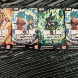 Dragon Ball Super Cards Lot Of 6 Packs Fusion World Cross Force 12 Per Pack - Image 2