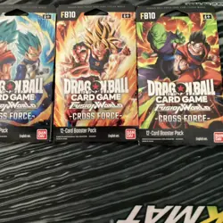 Dragon Ball Super Cards Lot Of 6 Packs Fusion World Cross Force 12 Per Pack - Image 3