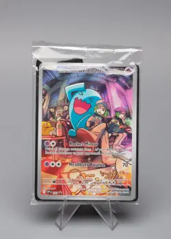 Team Rocket’s Wobbuffet 203, SV Promo Card from Destined Rivals, SEALED - Image 1