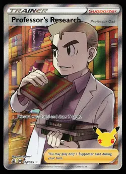 Professor's Research 024/025 Ultra Rare Celebrations Pokemon Card - Image 1