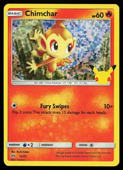 Chimchar 012/025 Holo McDonald's 25th Anniversary Promo Pokemon Card - Image 1