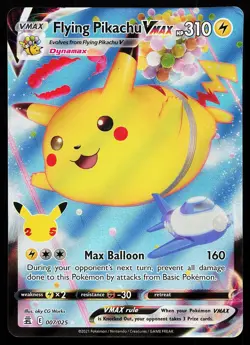 Flying Pikachu VMAX 007/025 Holo Celebrations Pokemon Card - Image 1