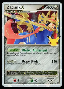 Zacian LV. X SWSH135 Holo Sword & Shield Promo Pokemon Card - Image 1