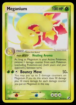 Pokemon Card Meganium 9/115 Unseen Forces Rare - Image 1