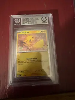 BGS 8.5 Pikachu - (Cosmo Holo) 051/162 Miscellaneous Cards & Products Holo - Image 1