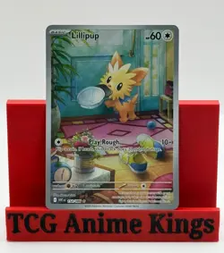 Pokemon TCG Lillipup Card 154/086 Illustration Rare, Sv: White Flare - Image 1
