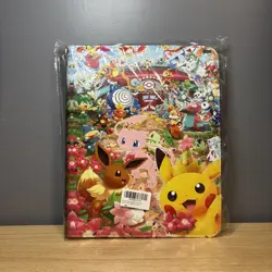 Pokemon Pikachu Eevee Mew 3-Ring 9-Pocket Card Binder Multicolor - Image 1