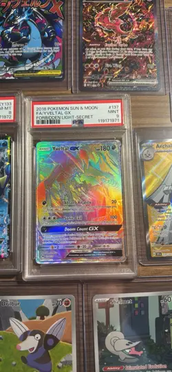 Pokemon Yveltal GX TCG Secret Card 137/131 Sm-Forbidden Light Holo - Image 1