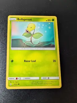 Bellsprout 13/214 Common Unbroken Bonds Pokemon Near Mint - Image 1