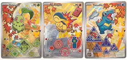 Pokemon First Partner Illustration Collection Series 2 Gen 2 Set 46, 47, 48 - Image 1