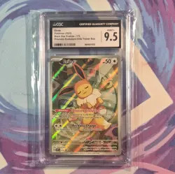 The Pokemon Company Eevee 173 Scarlet & Violet Promo Holo CGC 9.5 English 2025 - Image 1