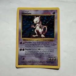 Pokemon TCG Base Set (Shadowless) Mewtwo 010/102 Holo Rare ENG 60 HP - Image 1