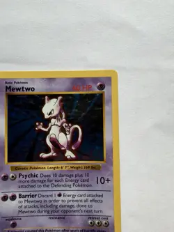 Pokemon TCG Base Set (Shadowless) Mewtwo 010/102 Holo Rare ENG 60 HP - Image 3