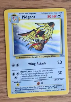Pokemon TCG Pidgeot 8/102 Base Set Holo Rare 1999 English 80 HP WOTC - Image 1