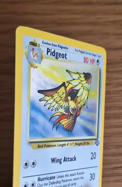 Pokemon TCG Pidgeot 8/102 Base Set Holo Rare 1999 English 80 HP WOTC - Image 3