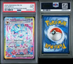 2025 Sylveon Pokemon SIR Prismatic Evolutions 156/131 PSA 9 - Image 3