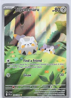Togedemaru 104/094 ME02: Phantasmal Flames Illustration Rare - Pokemon TCG - NM - Image 1