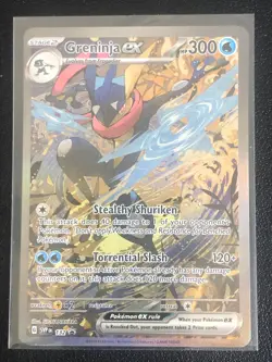 Pokemon TCG Greninja ex SVP 132 SV Shrouded Fable Black Star Promo NM - Image 1
