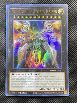 YuGiOh! - Number 93: Utopia Kaiser MAMA-EN067 Ultra Rare 1st Edition Near Mint - Image 1