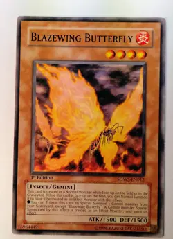 Yugioh Blazewing Butterfly SDWS-EN012 1st Edition Near Mint - Image 1
