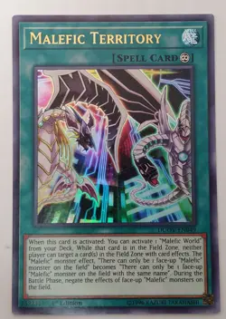 Yugioh Malefic Territory DUOV-EN049 Ultra Rare 1st Edition Near Mint - Image 1