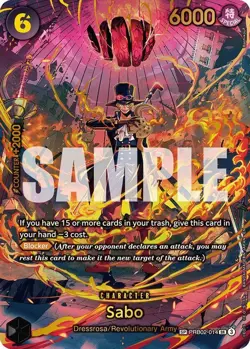 Sabo (PRB02-014) (SP) English SR Adventure Kami Island One Piece Card Game - Image 1