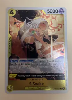 S-Snake OP13-114 One Piece Carrying On His Will Rare Near Mint - Image 1