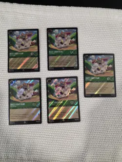 AMC Buzz Lightyear Space Ranger 57/P3 Disney Lorcana Toy Story Promo Foil 5 pack - Image 1