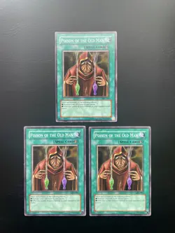Yugioh Poison of the Old Man MFC-033 Unlimited Edition Common MP/HP X3 - Image 1