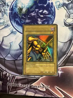 (64) Yu-Gi-Oh Left Arm Of The Forbidden One LOB-123 Unlimited Ultra Faded HP/DMG - Image 1