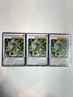 yugioh psy-framelord omega premium gold rare 3x mged-en076 playset MGED - Image 1