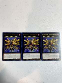 yugioh raidraptor - ultimate falcon premium gold rare 3x mged-en140 playset MGED - Image 1