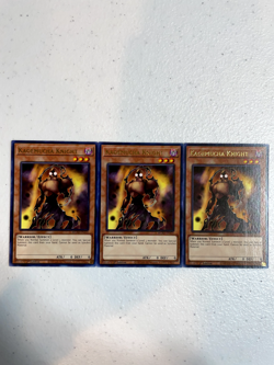 yugioh kagemucha knight premium gold rare 3x mged-en131 playset MGED - Image 1