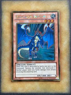 Yugioh Exploder Dragon PGLD-EN071 Gold Rare NM - Image 1