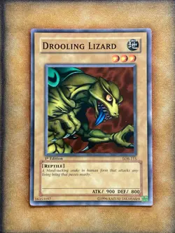 Yugioh Drooling Lizard LOB-115 Common 1st Ed North American NM - Image 1