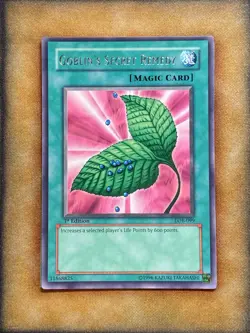 Yugioh Goblin's Secret Remedy LOB-099 Rare 1st Ed North American NM - Image 1