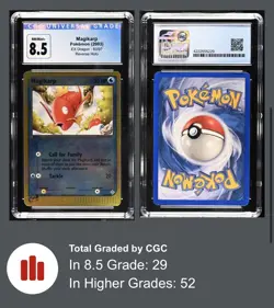 Pokemon TCG Magikarp EX Dragon 60/97 (2003) English Reverse Holo, CGC 8.5 - Image 3
