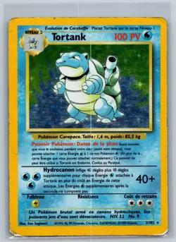 Blastoise 2/102 Holo Holo Rare Base 2 French Pokemon Damaged - Image 1