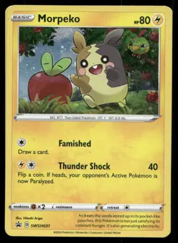 MORPEKO SWSH031 COSMOS HOLO P SWORD & SHIELD PROMO POKEMON NM/M - Image 1