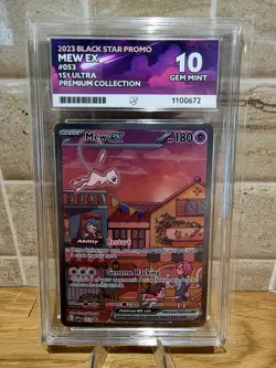 Pokemon 2023 SVP EN-SV Black Star Promo 151 Ultra-Premium Mew EX ACE 10 Gem Mint - Image 1