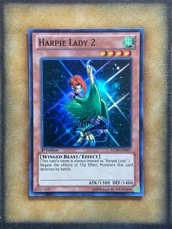 Yugioh Harpie Lady 2 LCJW-EN091 Super Rare 1st Ed NM - Image 1