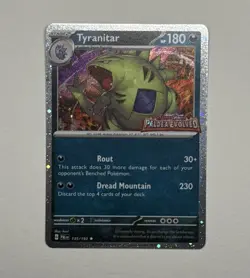Tyranitar (Paldea Evolved Stamp) 135/193 Holo MCAP Pokemon NM - Image 1
