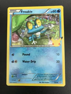 Froakie 22/25 HOLO RARE McDonalds 25th Anniversary Pokemon SWSH Promo NM 2021 - Image 1
