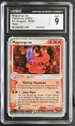 Magcargo ex 2003 Pokemon EX Dragon CGC 9 #95 - Image 1