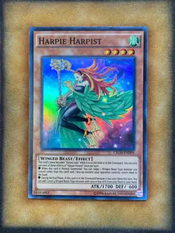 Yugioh Harpie Harpist CROS-EN099 Super Rare NM - Image 1