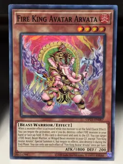 Yugioh! LP Fire King Avatar Arvata - OP25-EN007 - Super Rare - Unlimited Edition - Image 1
