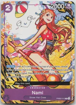 One Piece English - Nami - Full Art - Welcome Pack 2026 Vol 1 - PRB02-012 NM - Image 1