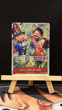 Ace & Sabo & Luffy OP13-007 SR One Piece TCG English Trading Card TCG - Image 1