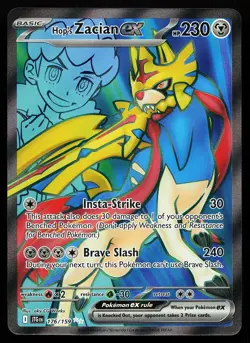 Hop's Zacian ex 176/159 Ultra Rare Journey Together Pokemon Card - Image 1